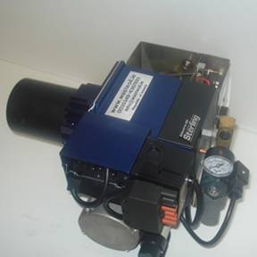Compact hot air heating unit